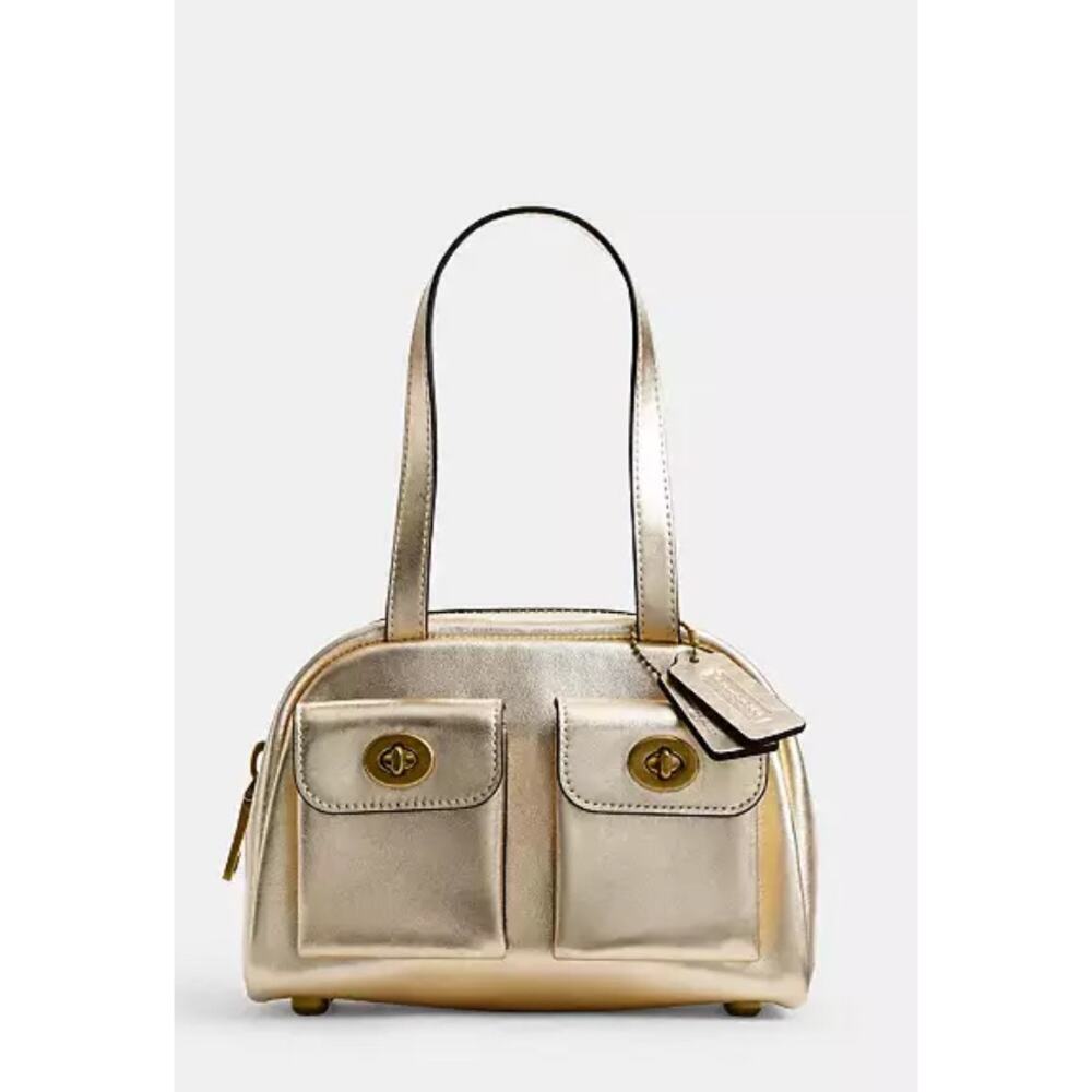 Limited Edition Twin Turnlock Bag 20 - Dark Brass/Light Gold
